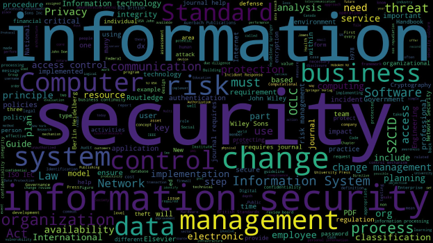 Ein kreisförmiges Wortwolken-Diagramm, das um "Information Security" in verschiedenen Sprachen zentriert ist, mit abnehmender Schriftgröße und Farbintensität von hell nach dunkelblau nach außen.