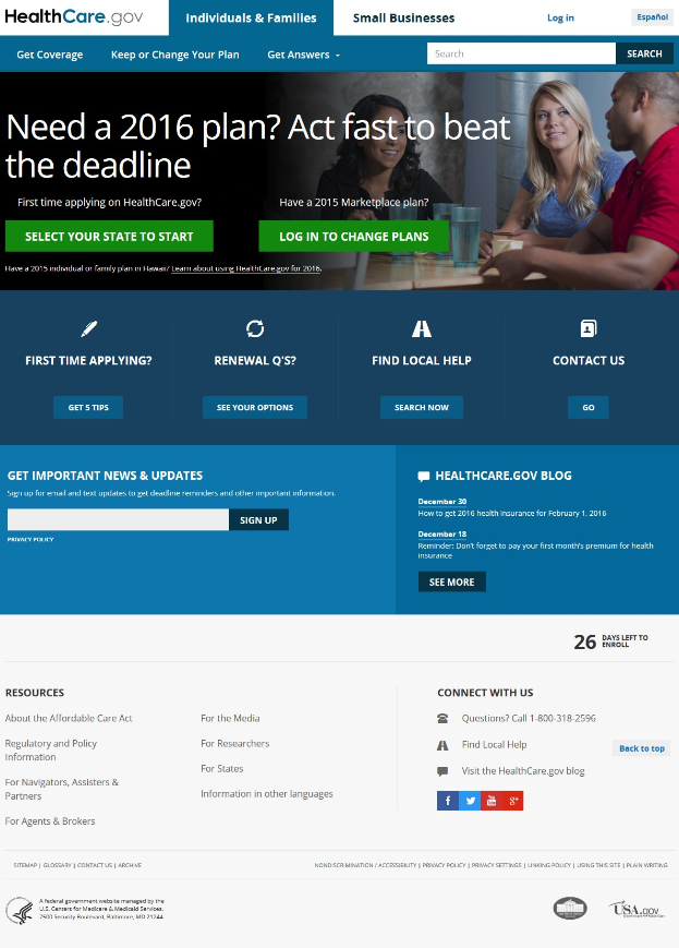 Gesundheitsamt-Website-Hauptseite mit einer Gruppe von Menschen, die um einen Tisch sitzen und Gläser und andere Gegenstände auf dem Tisch haben, mit dem Webseitentitel und einleitenden Informationen.