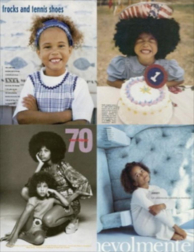 Ein Collage mit mehreren Fotos einer Gruppe von Kindern und Text.