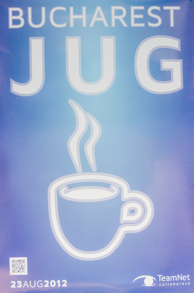 Ein Prospekt mit einem Unternehmenslogo und einem Bild eines Bechers.